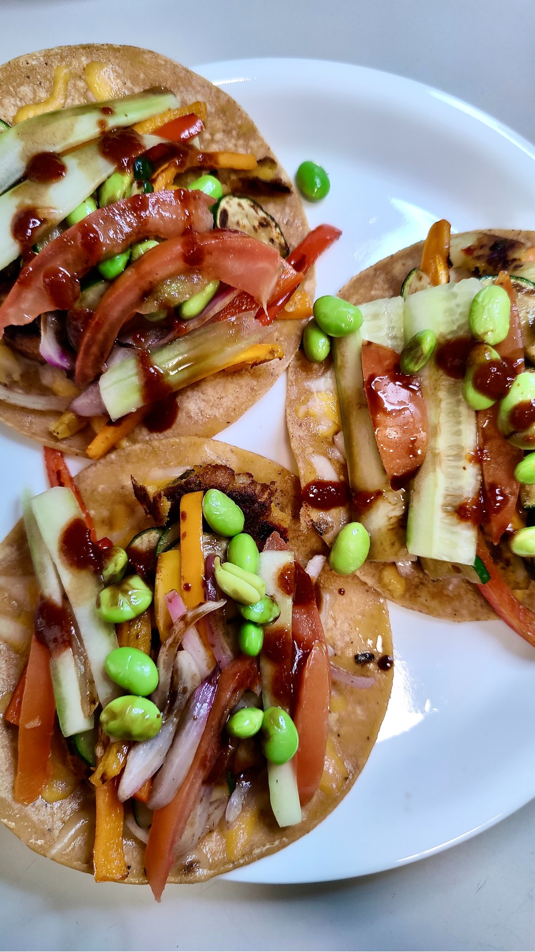 Vegetarian Burger Tacos