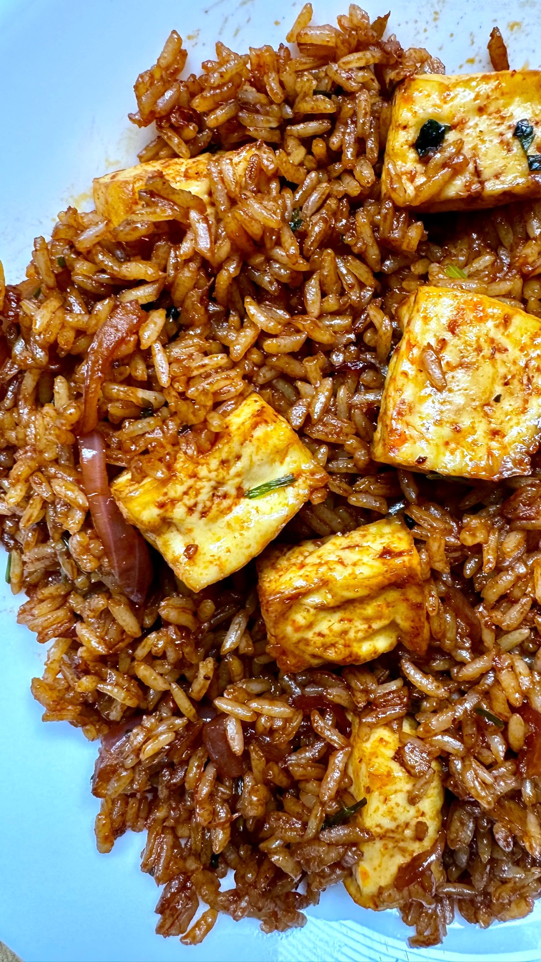 Chili Garlic Tofu Rice (Spicy)