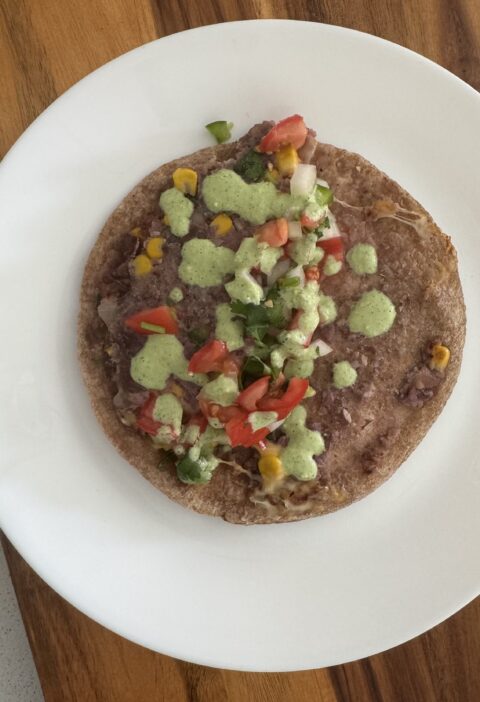 Crispy Rajma Sweet Potato Tacos