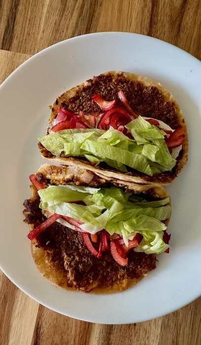 Smashed Soya Tacos