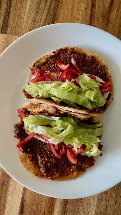 Smashed Soya Tacos